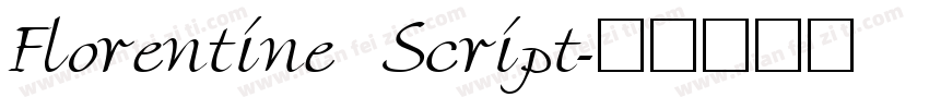 Florentine Script字体转换